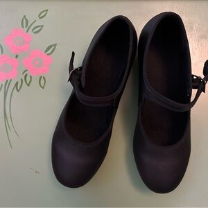 Tap Shoes! Black Matte Mary Jane Adult Tap Shoes – Excellent Preloved Condition